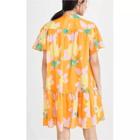 WHIT x Anthropologie Carly Floral S/S Shift Dress Organic Cotton - Picture 2 of 11